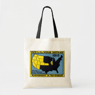 1915 Stemming voor de woede van vrouwen Tote Bag