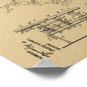 1916  Chiropractic Table Patent Art-afdrukken Poster (Hoek)