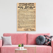1916 Irish Proclamation Canvas (origineel exemplaa (Insitu (Woonkamer))