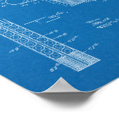 1916 Tekening voor automatische Pistolen Kunstteke Poster (Hoek)