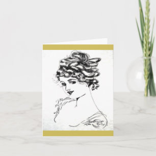 1917 Art Nouveau Notitiekaarten! Kaart