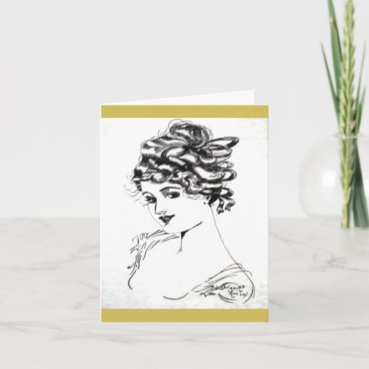 1917 Cartes de Notes Art Nouveau ! (Devant)
