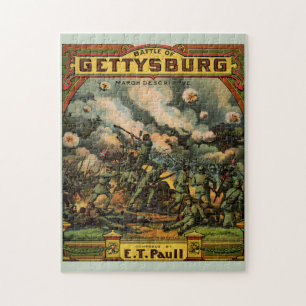 1917 De strijd om de muziekcover van Gettysburg Legpuzzel