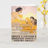 1917 Italiaans Poster Kaart (Gele Bloem)