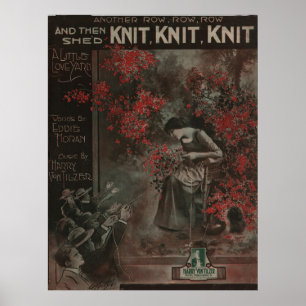 1917 "Knit Knit Knit" Een liefdesgaren Poster