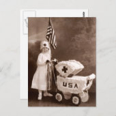 1917 Patriottische verpleegkunde Briefkaart (Voorkant / Achterkant)