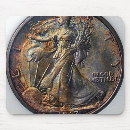 1917 Walking Liberty Half dollar Muismat (Voorkant)