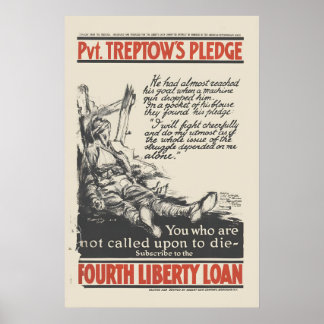 1918 Eed van Pvt. Treptow WWI Liberty Poster