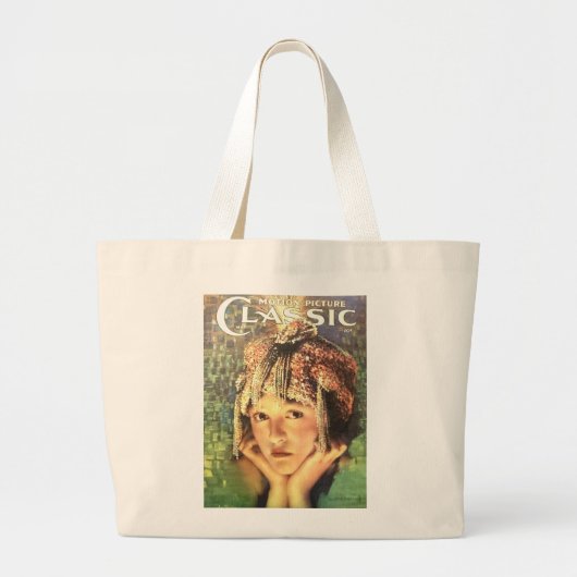 1918 Gladys Brockwell stomme filmactrice Grote Tote Bag (Voorkant)