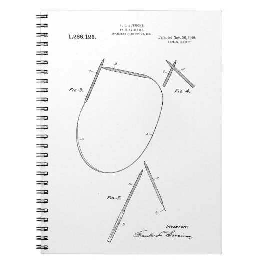 1918 Naaldpatroon Notitieboek (Voorkant)