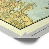 1918 New York Central Railroad Map Poster (Hoek)