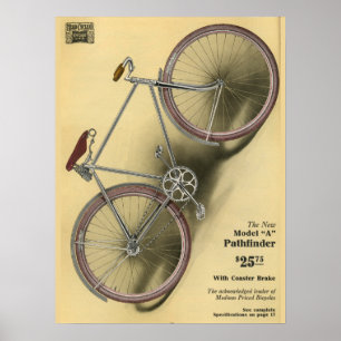 1918  Pathfinder-fiets en kunstartikel-Poster Poster