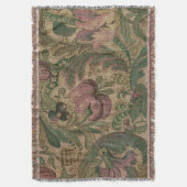 1918  Rich Floral Tapestry Brocade Damask Deken (Voorkant Verticaal)