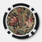 1918 Rich Floral Tapestry Brocade Damask Poker Chips (Achterkant)
