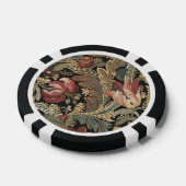 1918 Rich Floral Tapestry Brocade Damask Poker Chips (Enkel)