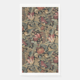 1918  Rich Floral Tapestry Brocade Damask Servet