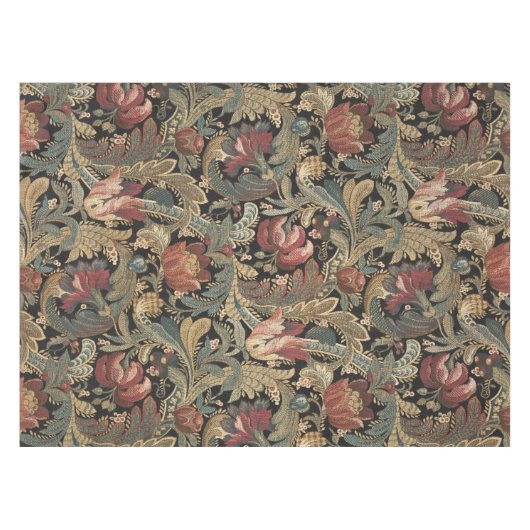 1918 Rich Floral Tapestry Brocade Damask Tafelkleed (Voorkant (Horizontaal))