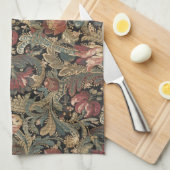 1918  Rich Floral Tapestry Brocade Damask Theedoek (Quarter Fold)