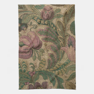 1918  Rich Floral Tapestry Brocade Damask Theedoek