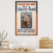 1918 World War I Liberty Bond Poster (Cuisine)