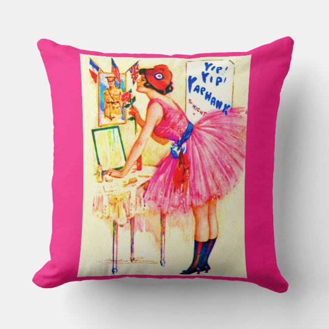 1918 Yip Yaphank playbill afdruk Kussen (Voorkant)