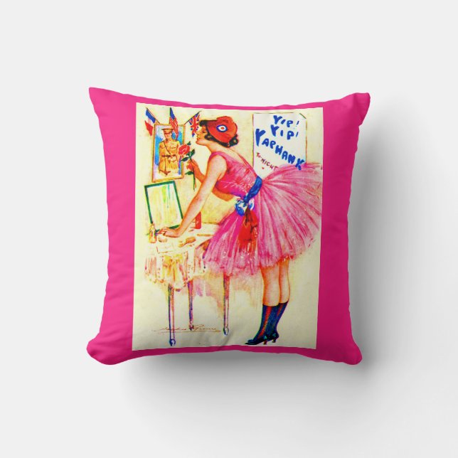 1918 Yip Yaphank playbill afdruk Kussen (Voorkant)