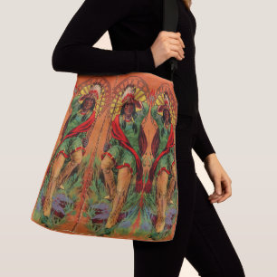 1919 Indische inheemse illustratie Crossbody Tas
