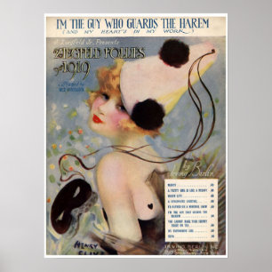 1919 Ziegfeld Follies Music Hoesje Album Poster