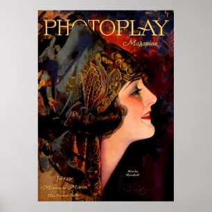1920 Afdekking van tijdschrift Photoplay Poster