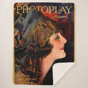 1920 Afdekking van tijdschrift Photoplay Sherpa Deken
