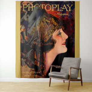 1920 Afdekking van tijdschrift Photoplay Wandkleed