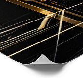 1920 Art Déco Cadre géométrique or noir blanc (Coin)