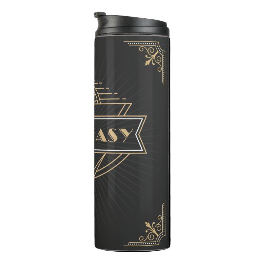 1920  Art Deco Speakeasy Design Thermosbeker (Geroteerd rechts)