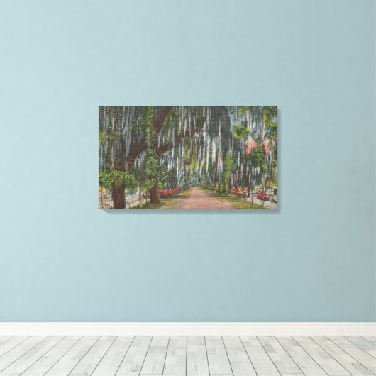1920 Bonaventure Cemetery, Savannah, Georgia, Vere Canvas Afdruk (Insitu (Houten vloer))