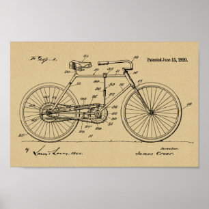 1920 brochure over fietspatroon — Kunstafdrukken Poster