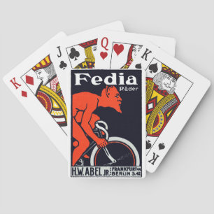 1920 Duivel op de fiets Pokerkaarten