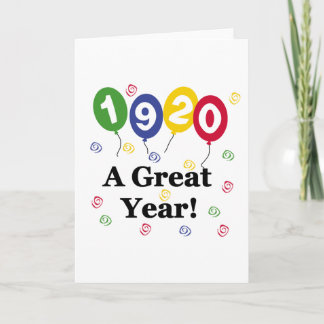 1920 een grote jaardag kaart
