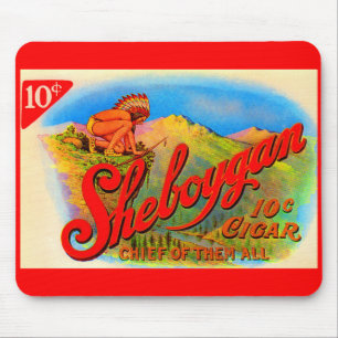1920-etiket Sheboygan cigar Muismat
