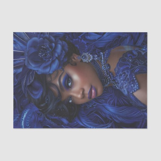 1920 Flapper Girl13 Tissuepapier (Voorkant)