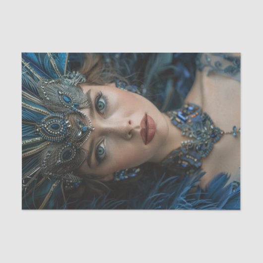 1920 Flapper Girl24 Tissuepapier (Voorkant)