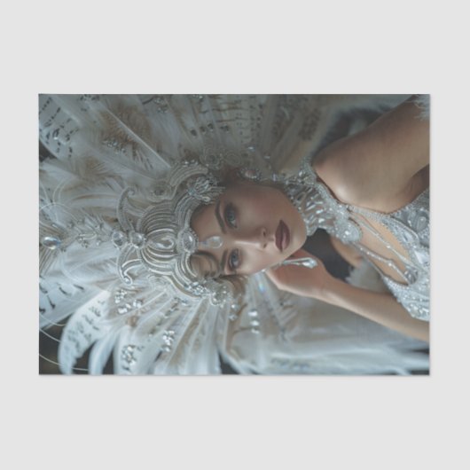 1920 Flapper Girl26 Tissuepapier (Voorkant)