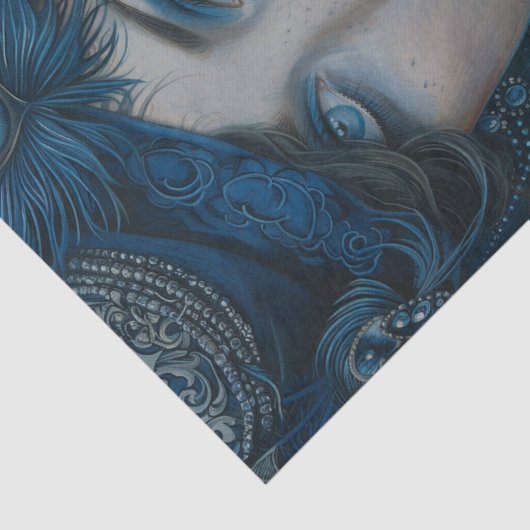 1920 Flapper Girl31 Tissuepapier (Detail)