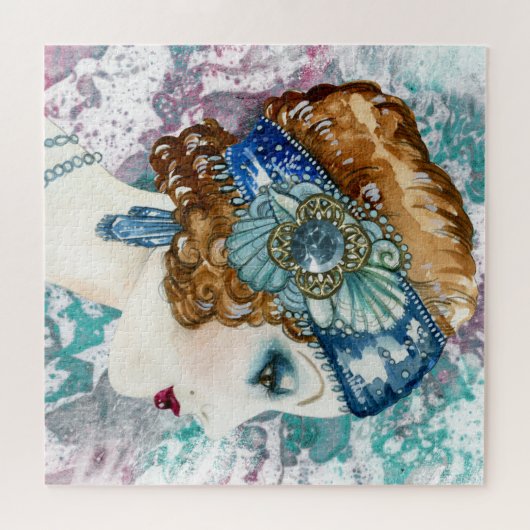  1920 Flapper Lady Puzzel, Puzzel (Horizontaal)