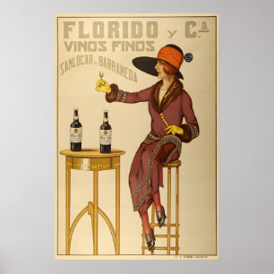 1920 Florido Vinos Finos - Oude Spaanse Wijn Poster