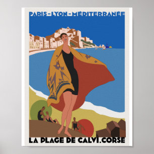 1920 Franse Reisposter Paris Lyon Medi Poster