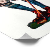 1920 Golf-Waterverf afdrukken Poster (Hoek)