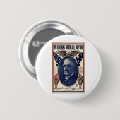 1920 Harding Ronde Button 5,7 Cm (Voorkant /achterkant)