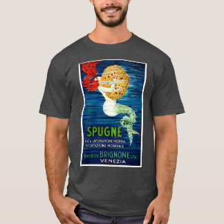1920 Italiaans Zeemeermin Adverteren Poster T-shirt