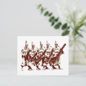 1920 Jazz Clowns, bruin Briefkaart (Staand voorkant)