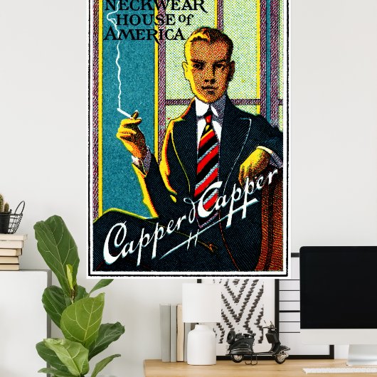 1920  Mannen Stropdassen Poster (Thuiskantoor)